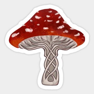 knotted toadstool Sticker